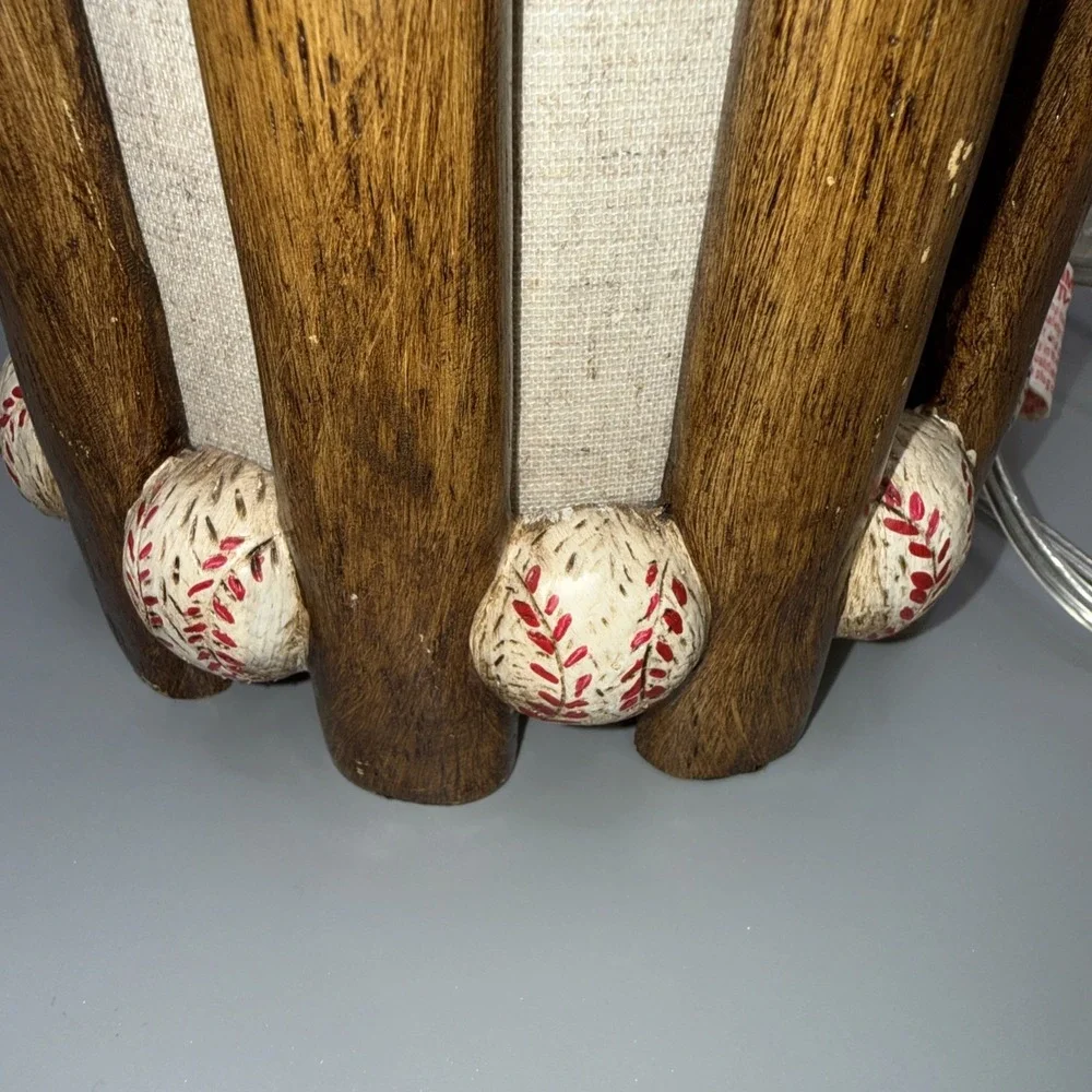 At Home Baseball Bat Table Lamp - Picture 4 of 8
